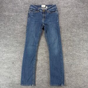 BKE Payton Straight Leg Jeans Womens‎ 24R Medium Wash Mid Rise Denim